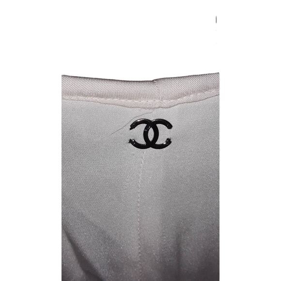 Chanel 2008 K Lagerfeld CC Logo Silk Dress Shorts 40 (M) - Picture 9 of 10